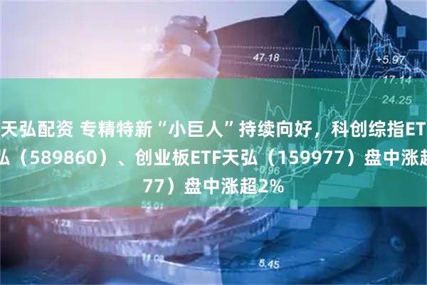 天弘配资 专精特新“小巨人”持续向好，科创综指ETF天弘（589860）、创业板ETF天弘（159977）盘中涨超2%