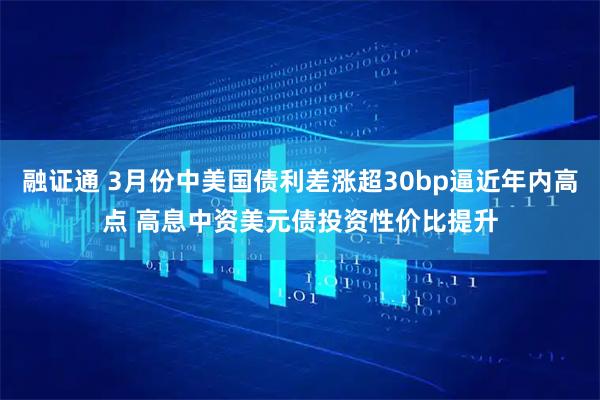 融证通 3月份中美国债利差涨超30bp逼近年内高点 高息中资美元债投资性价比提升