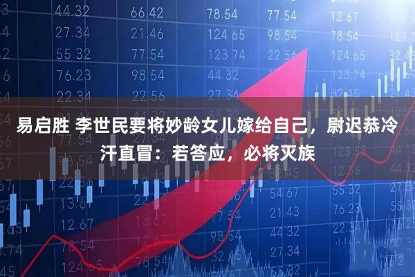 易启胜 李世民要将妙龄女儿嫁给自己,尉迟恭冷汗直冒:若答应,必将灭族